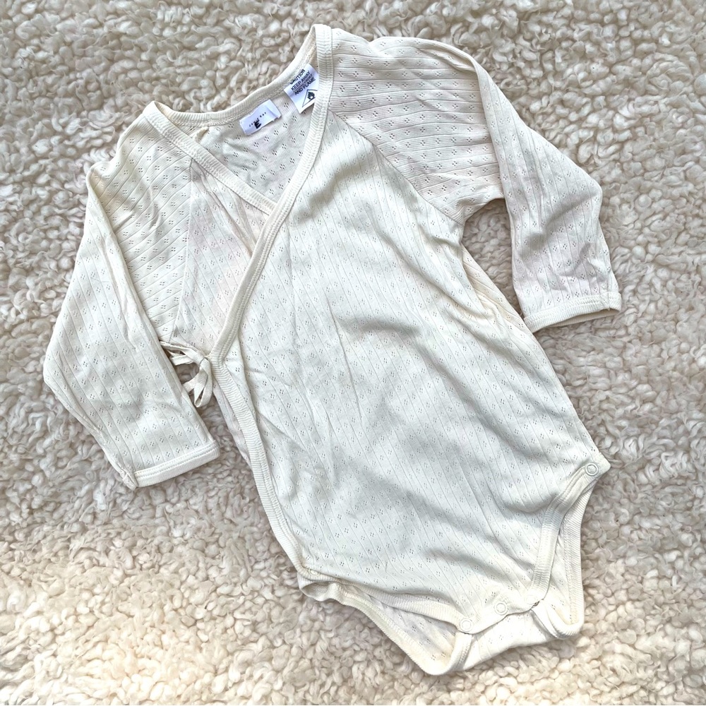 Jamie Kay Pointelle Wrap Onesie